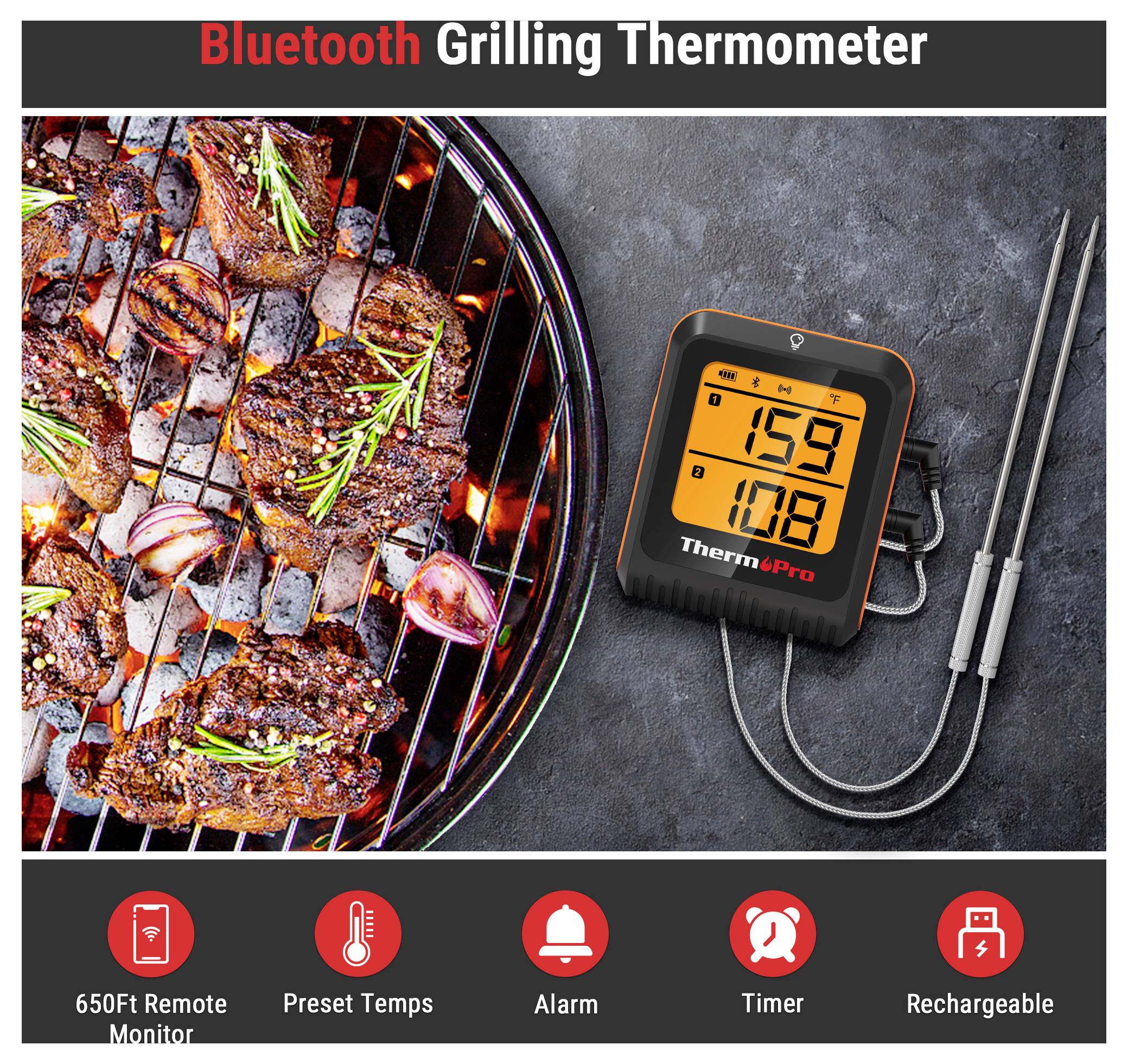 ThermoPro TP920W Thermomètre de barbecue