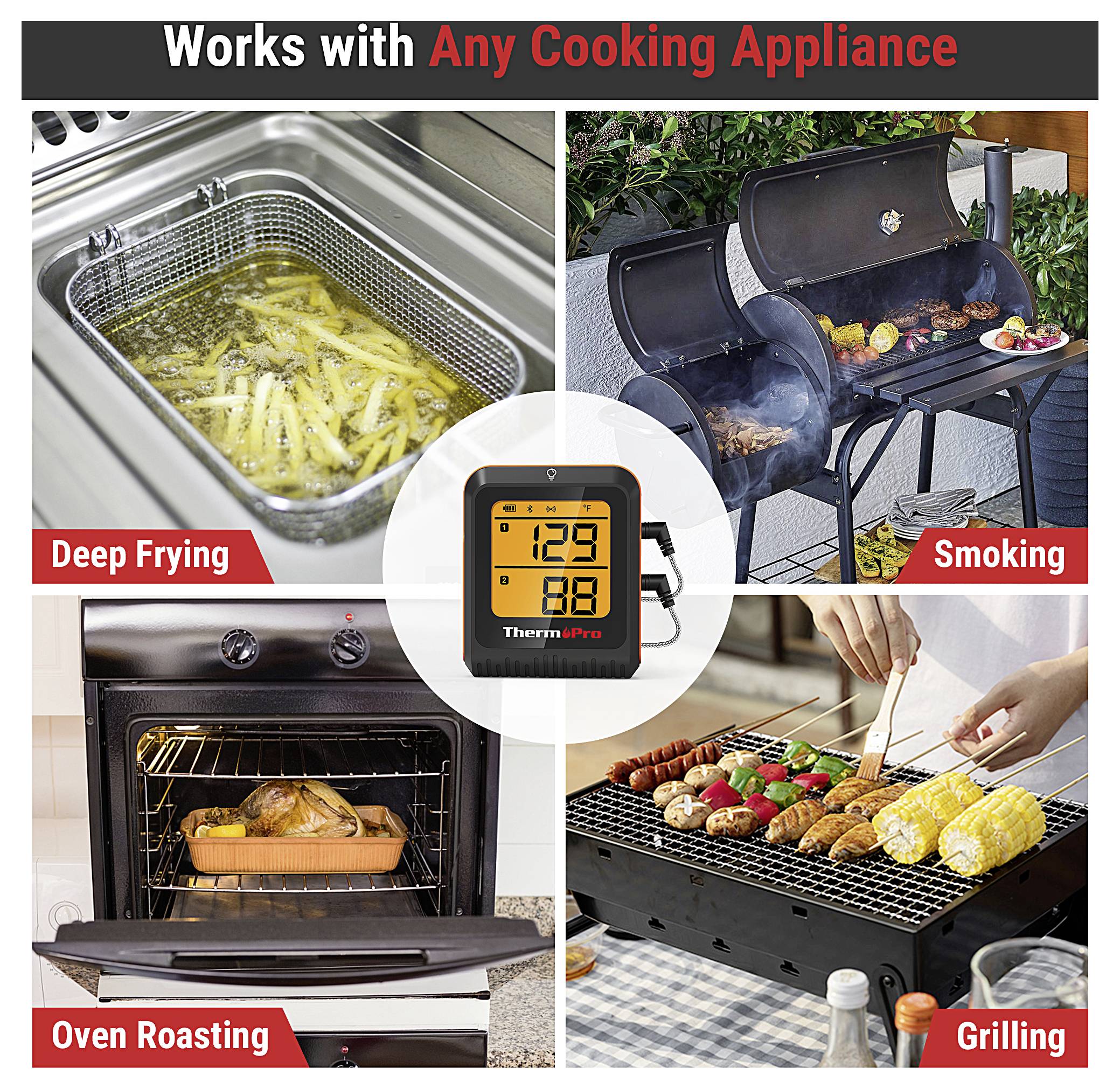 ThermoPro TP920W Thermomètre de barbecue