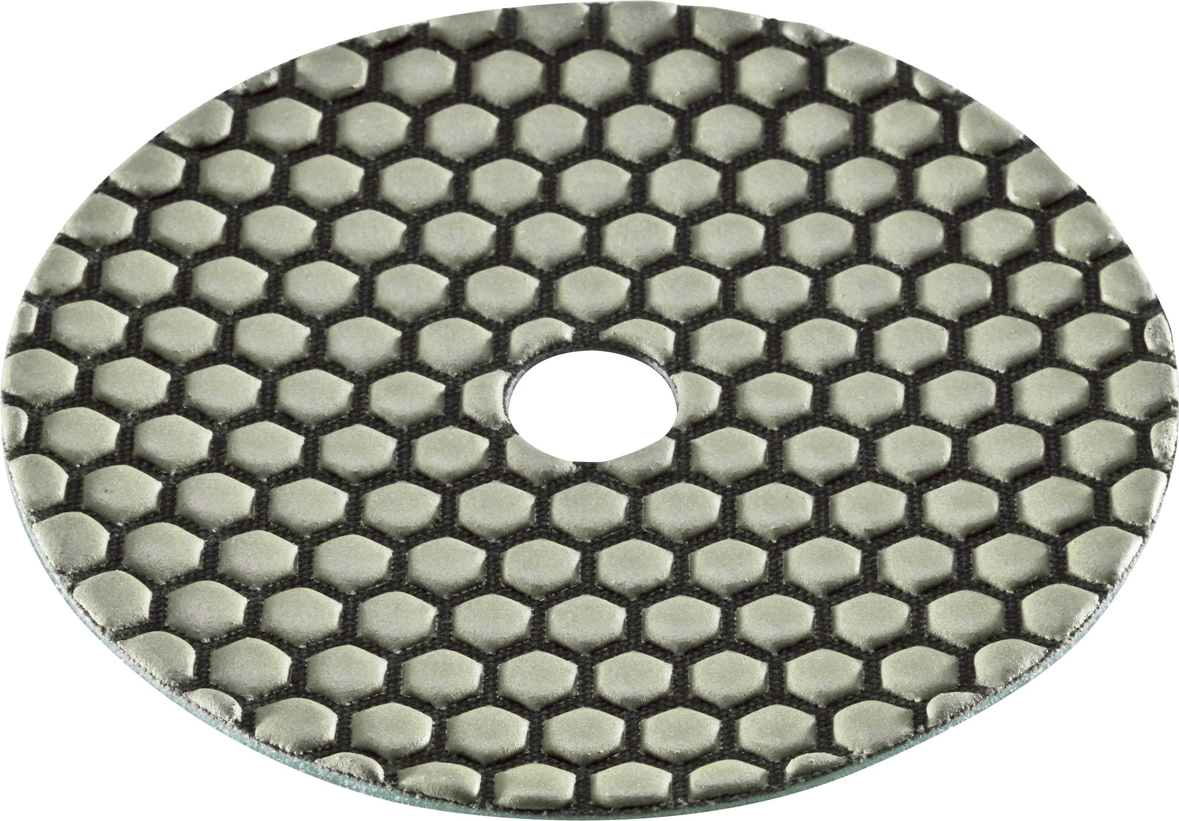 Plaque métallique ovale à texture en motif nid d'abeille avec un trou circulaire central