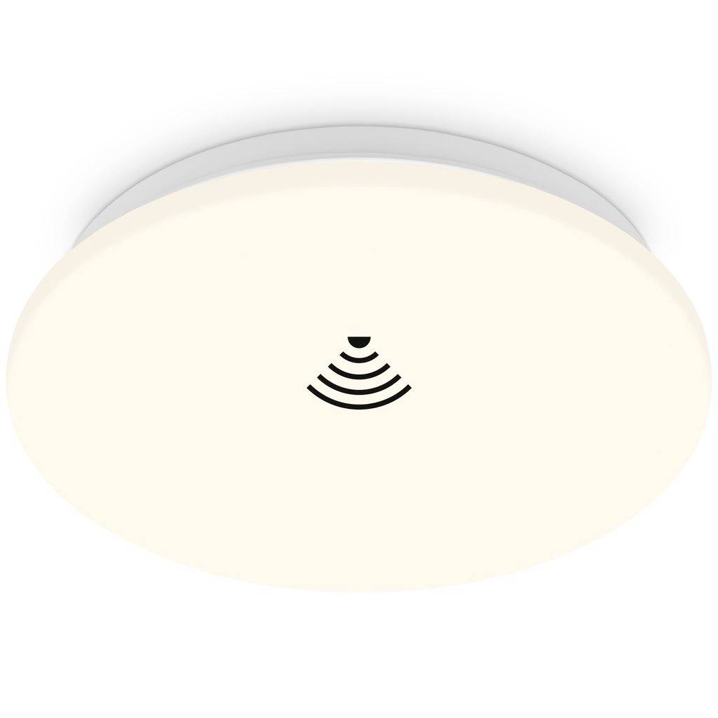 Icône de luminaire de plafond rond avec détecteur de mouvement intégré