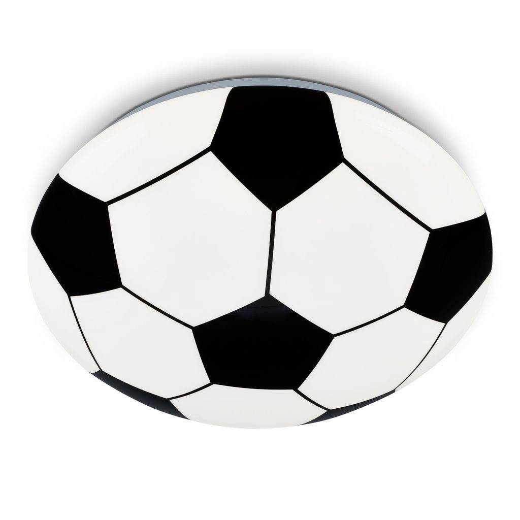 Gros plan d'un ballon de soccer noir et blanc sur un fond blanc uni.