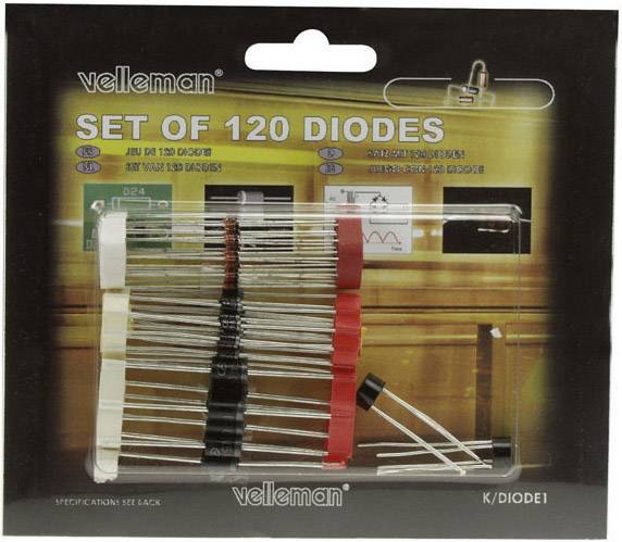 Assortiment de diodes Whadda K/DIODE1 1 set