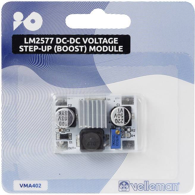 Régulateur de tension Whadda VMA402 convient pour (cartes Arduino): Arduino, Arduino UNO, Fayaduino, Freeduino, Seeeduino