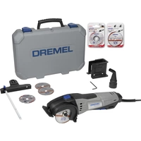 Mini scie circulaire + accessoires, + mallette 13 pièces Dremel DSM20/3-8 F013SM20KC 710 W Mini scie circulaire + accessoires, + mallette 13 pièces Dremel DSM20/3-8 F013SM20KC 710 W