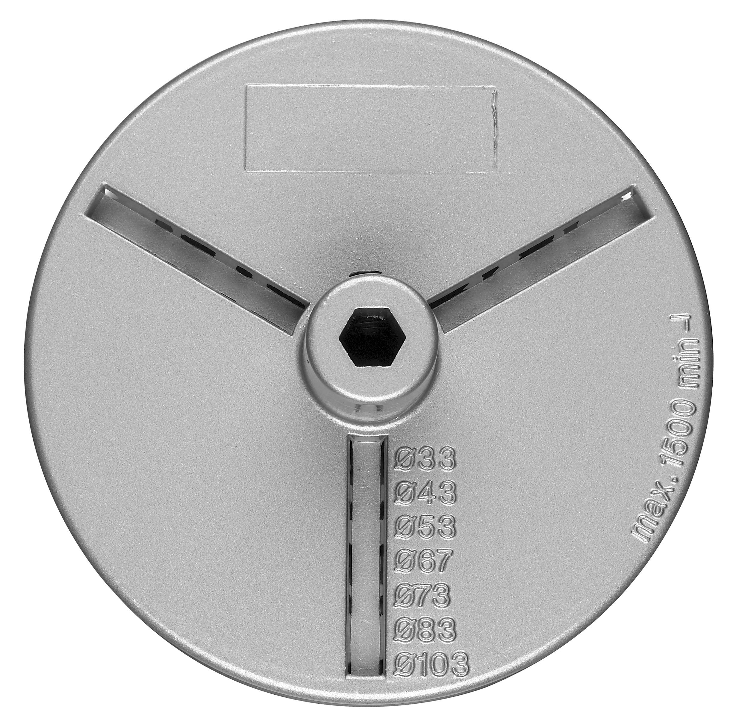 Flasque pour scie trépan à concrétion carbure Bosch Accessories 2609255631 1 pc(s)