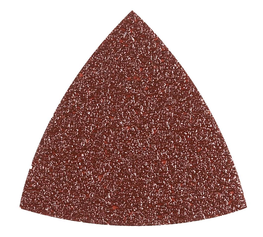Feuille abrasive Delta avec bande auto-agrippante, non perforé Bosch Accessories 2609256A45 Grain 120 Cote d'encoignure 82 mm