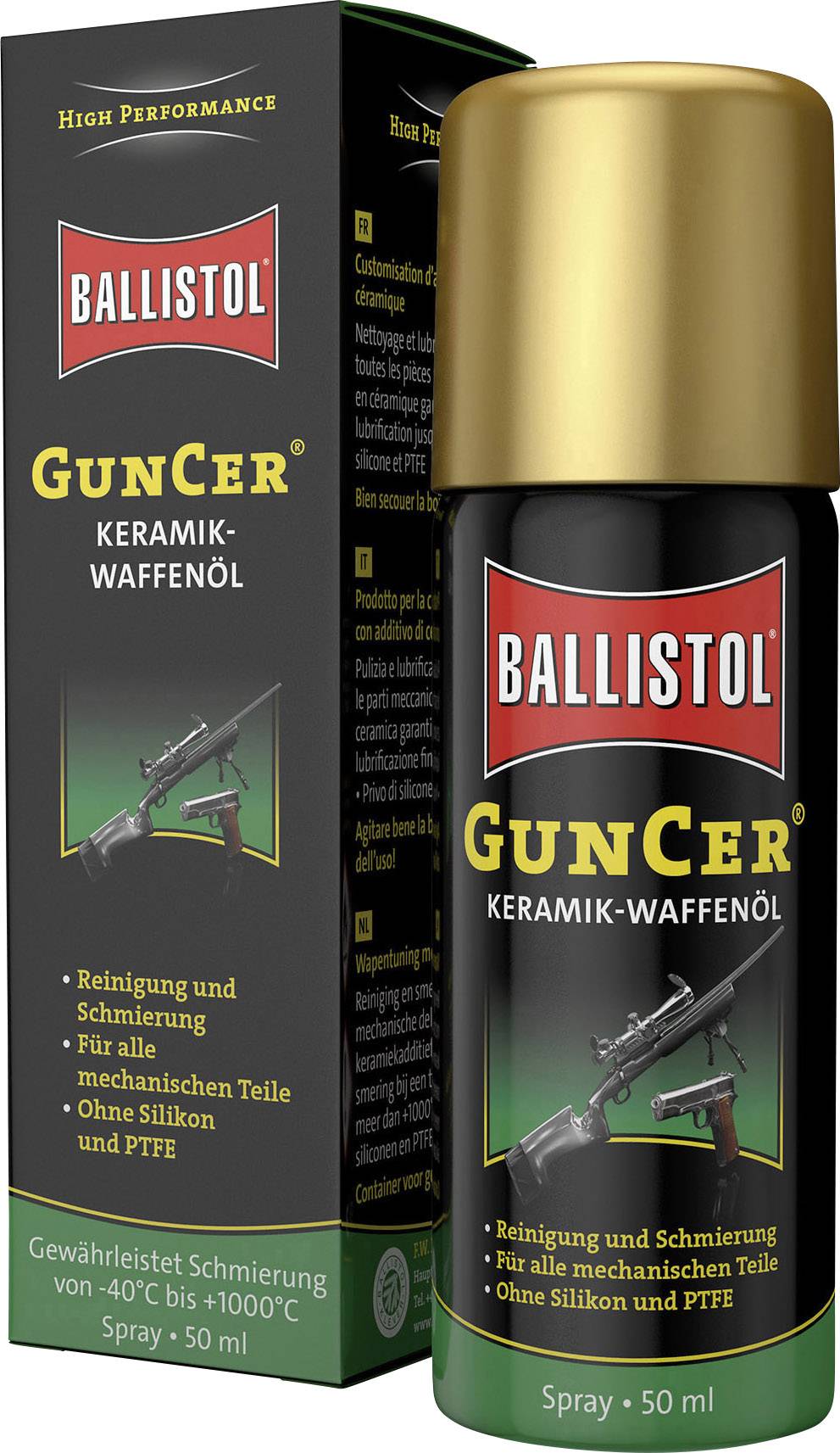 Ballistol 22165 Huile pour armes GunCer 50 ml