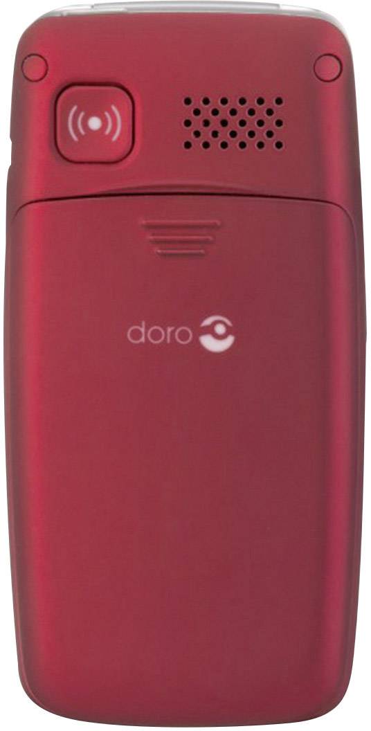Téléphone portable à clapet pour séniors Primo by DORO 413 avec station de charge, Touche SOS rouge