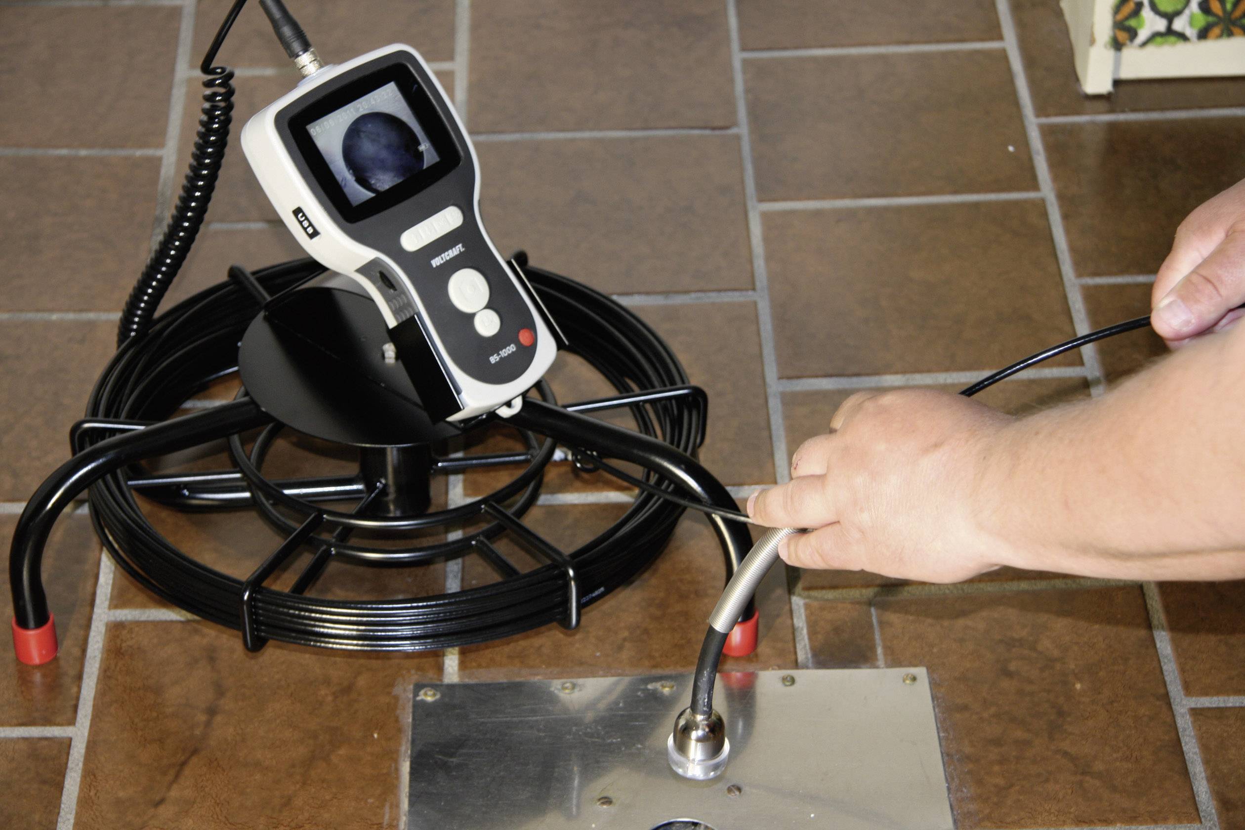 VOLTCRAFT 10 m Caméra endoscopique hautement flexible pour endoscope professionnel BS-1000T N/A
