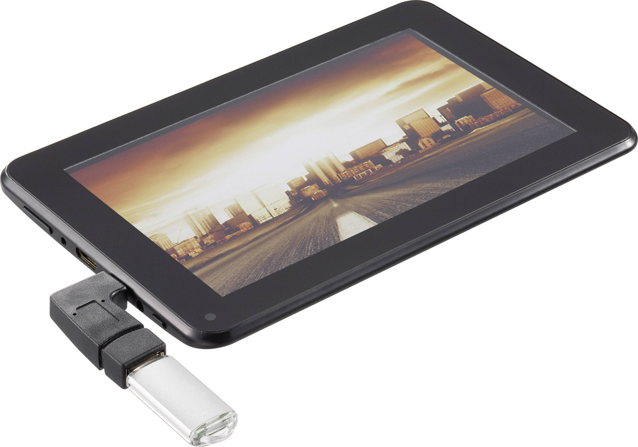 Adaptateur USB 2.0 Renkforce - [1x USB 2.0 mâle Micro-B - 1x USB 2.0 type A femelle] - noir avec fonction OTG