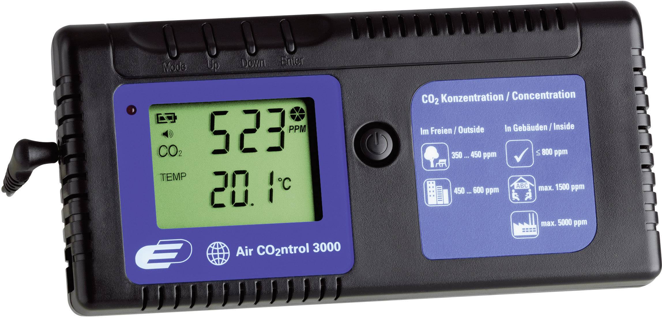 Appareil de mesure du dioxyde de carbone TFA Dostmann AirCO2ntrol 3000