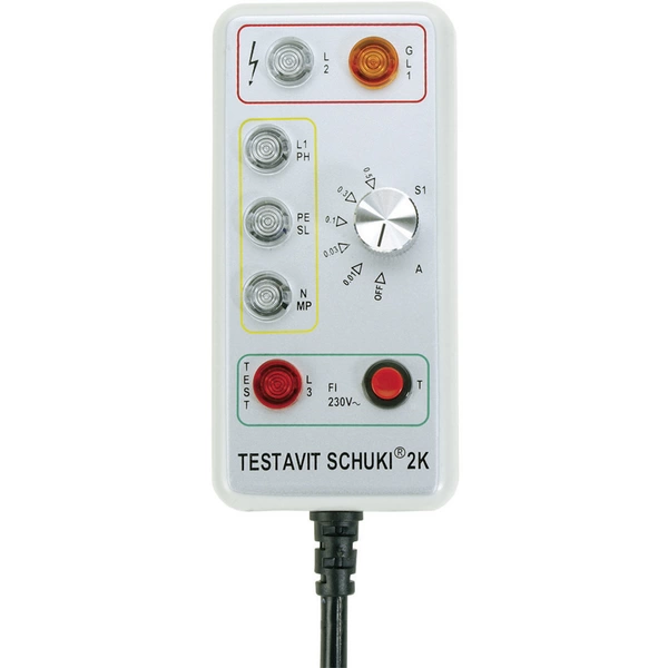 Testeur de prise Testboy Testavit Schuki 2K CAT III 300 V LED Testeur de prise Testboy Testavit Schuki 2K CAT III 300 V LED