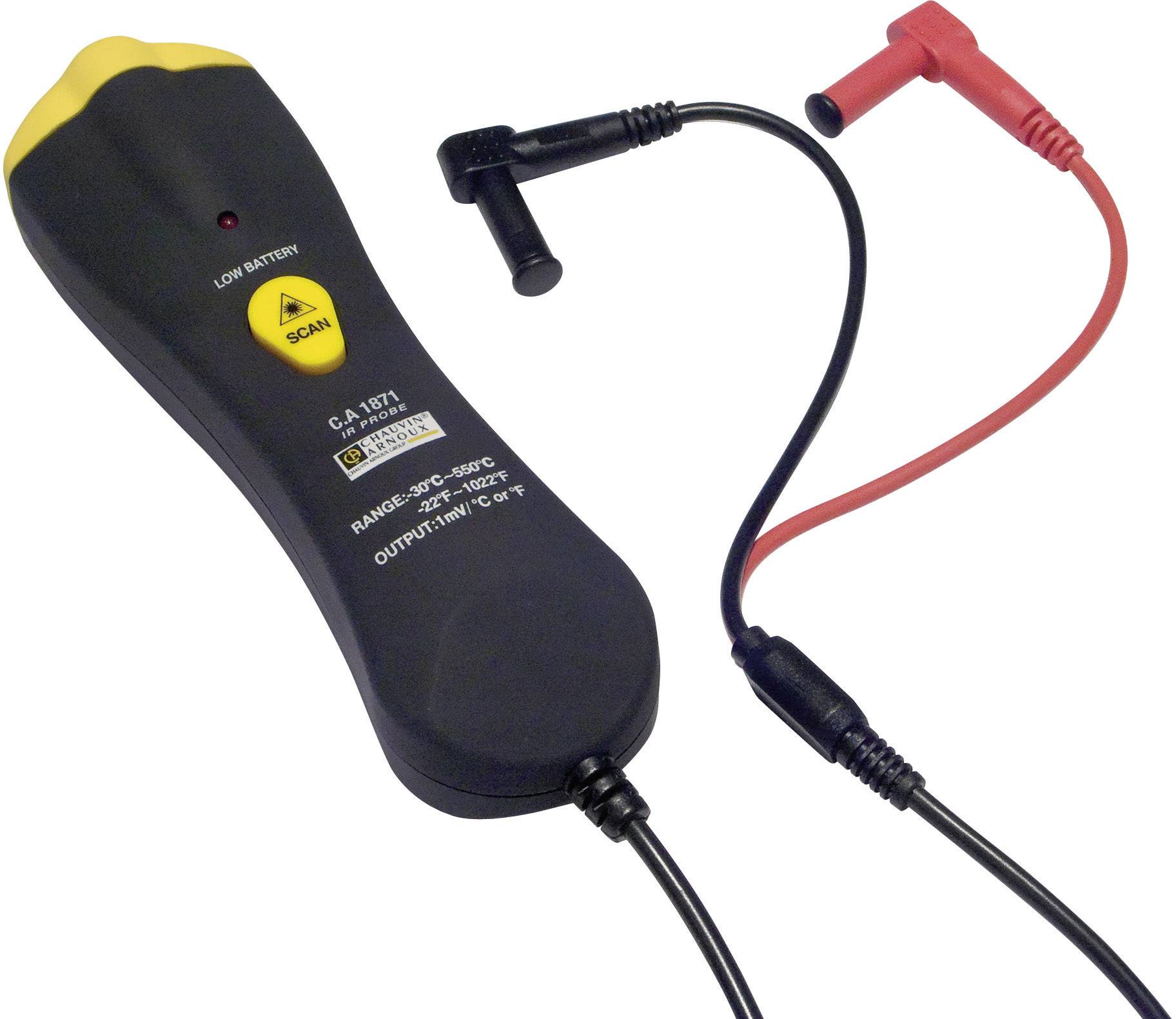 Thermomètre infrarouge Chauvin Arnoux C.A 1871 P01651610Z Optique 8:1 -30 à +550 °C 1 pc(s)