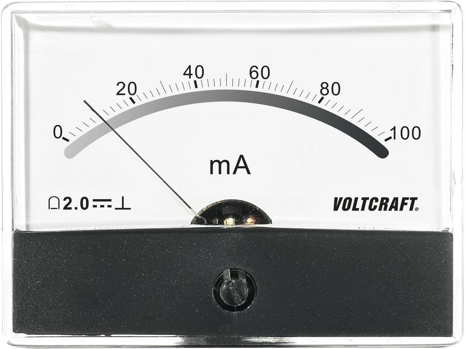 VOLTCRAFT AM-86X65/100MA AM-86X65/100MA Appareil de mesure à encastrer AM-86X65/100MA/DC 100 mA Bobine