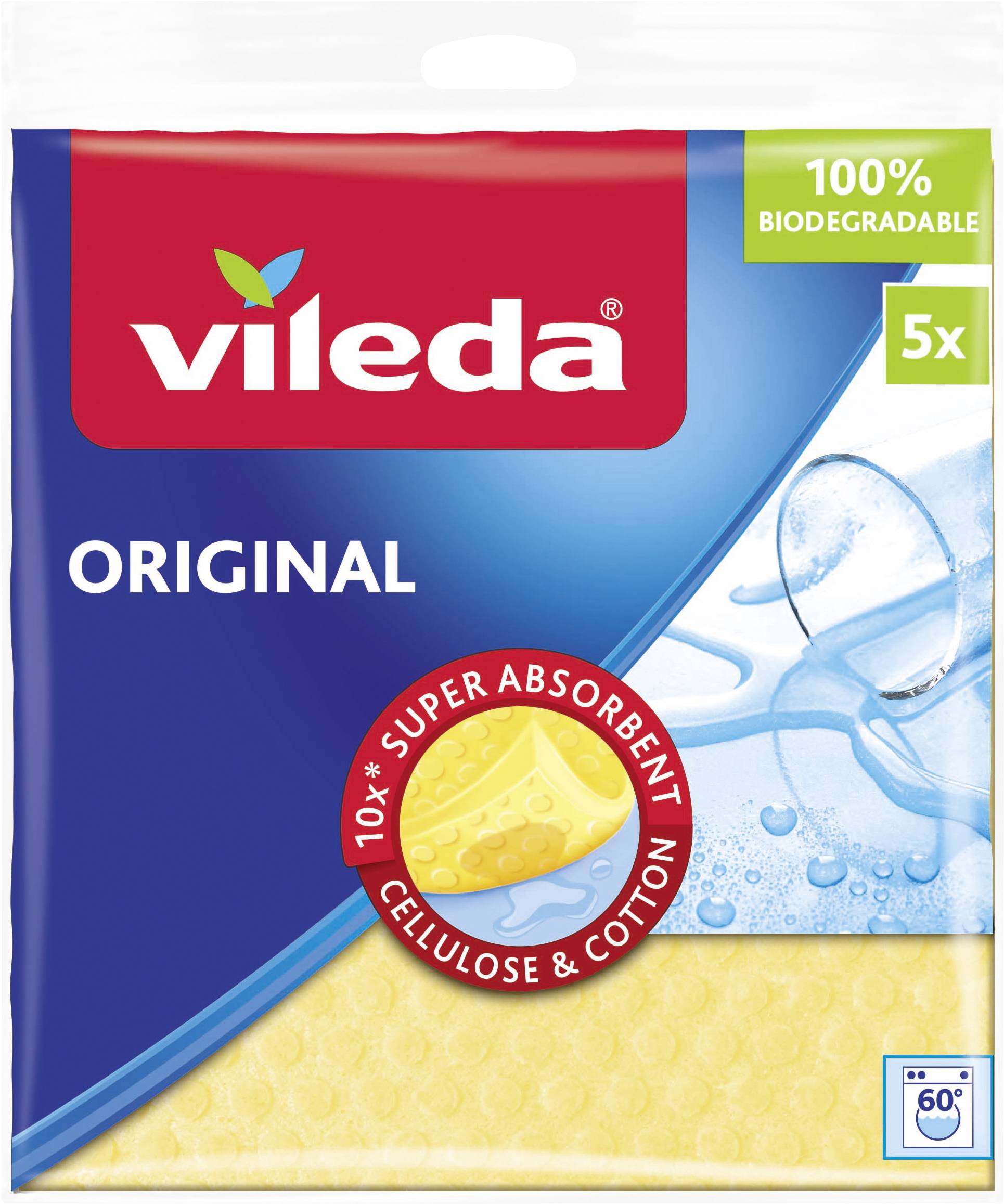 Lavettes-éponges Vileda Aqua, lot de 5, 142290