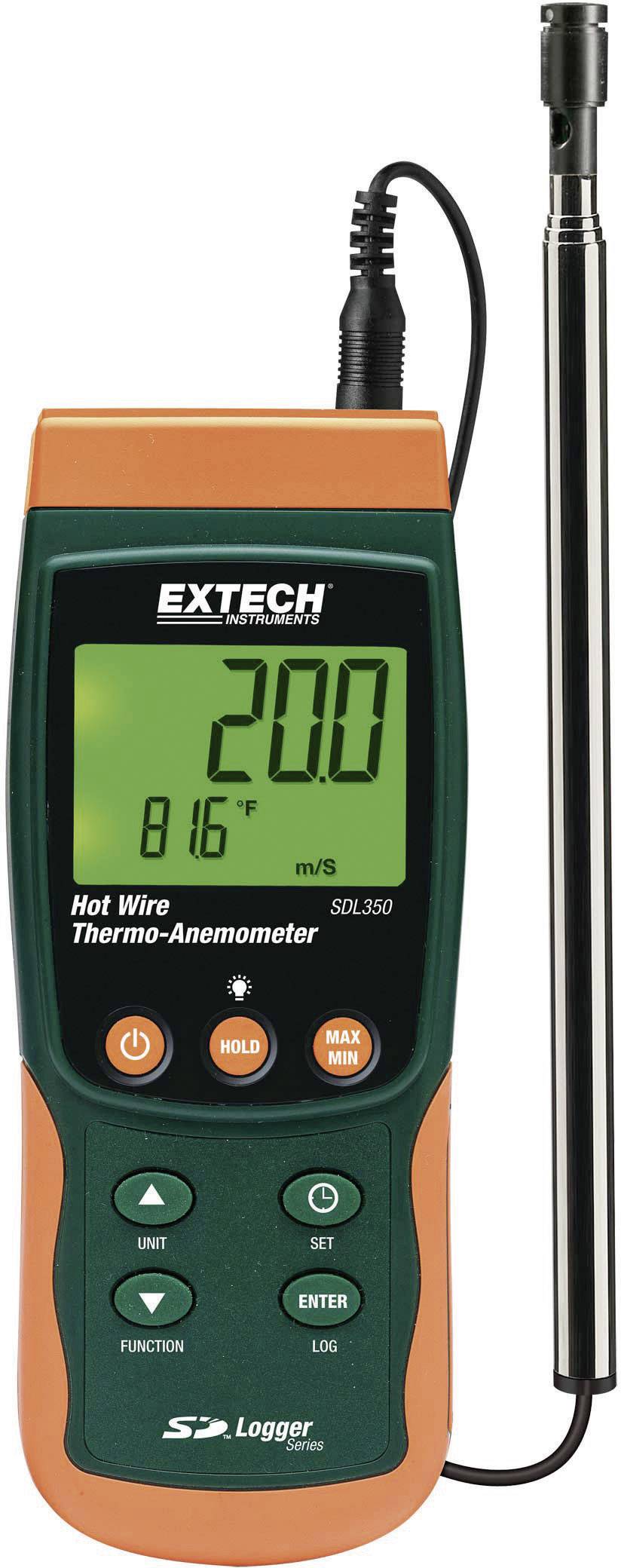 Anémomètre Extech SDL350 0.4 à 25 m/s