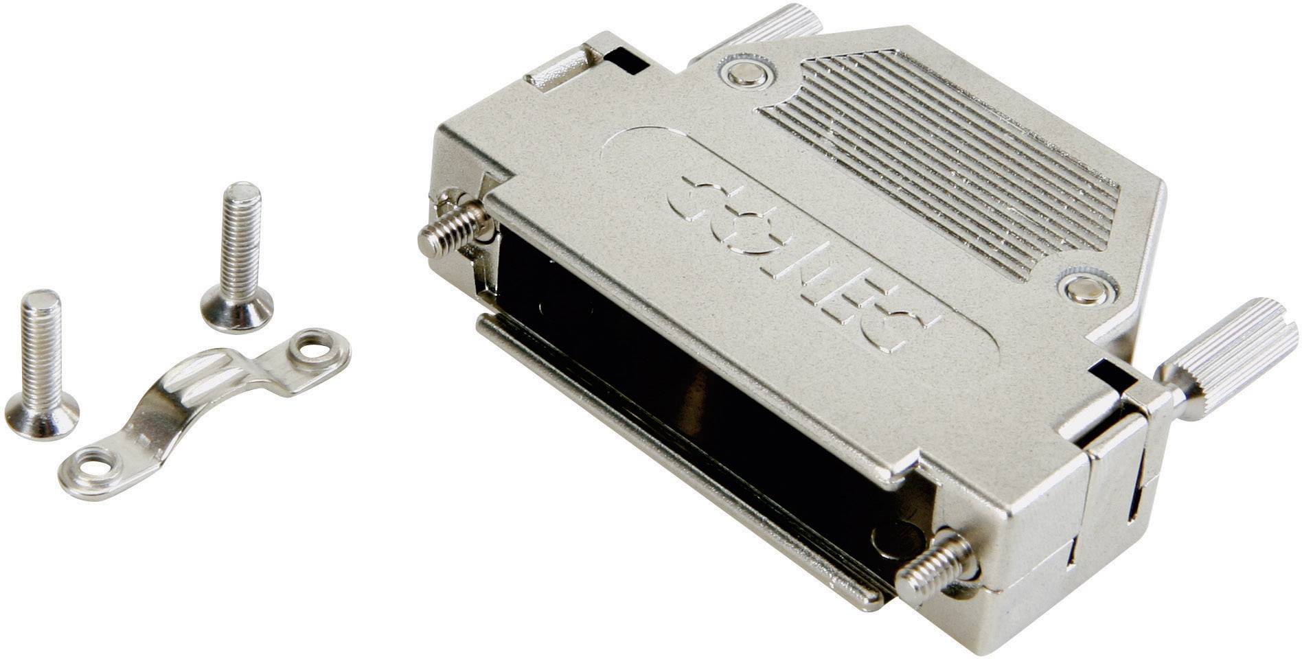 Un connecteur métallique à vis et support, adapté aux applications industrielles ou électroniques.