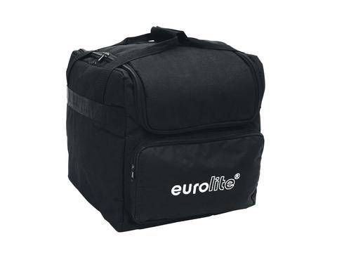 Sac de transport noir avec le logo 'eurolite' sur l'avant, idéal pour le transport d'équipements.