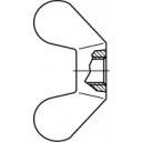 TOOLCRAFT 1060565 Écrou à oreilles M12 DIN 315 acier inoxydable A4 1 pc(s)