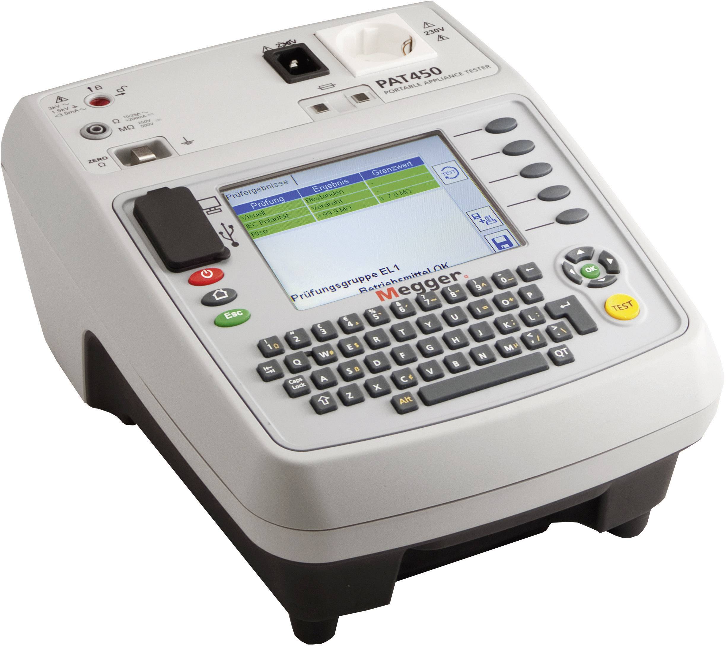 Megger PAT450-DE Testeur d'appareil Norme VDE 0701-0702