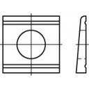 Cale oblique acier galvanisé 100 pc(s) TOOLCRAFT 106731