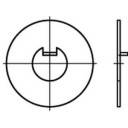 Rondelle frein d'écrou à ergot intérieur 8 mm 20 mm acier 100 pc(s) TOOLCRAFT 107400