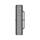 TOOLCRAFT 107589 Écrou moleté M6 DIN 467 acier étamé par galvanisation 100 pc(s)
