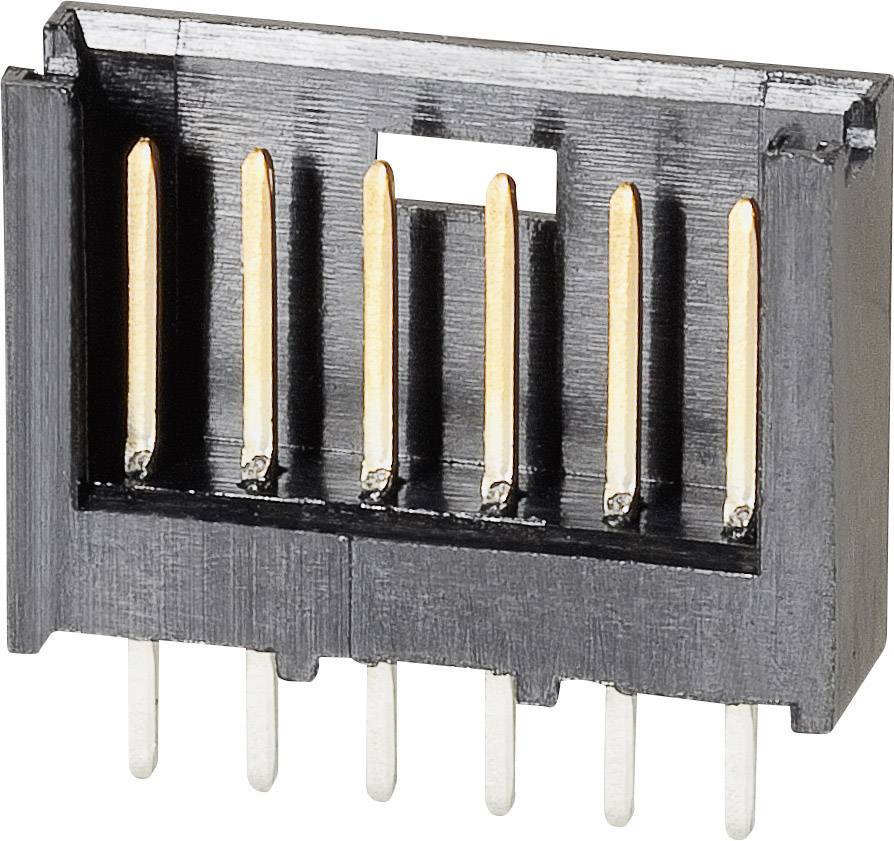 TE Connectivity Barrette mâle (standard) série AMPMODU MOD II Nbr total de pôles 6 Pas: 2.54 mm 280372-2