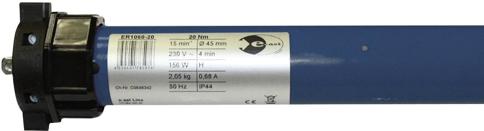 Moteur tubulaire e-ast ER1060-20 60 mm 45 kg 156 W 20 Nm