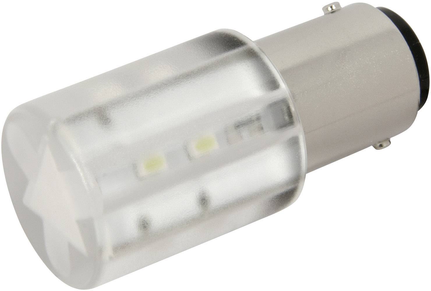 Une lampe LED avec un couvercle en plastique transparent et un socle métallique, adaptée à une utilisation dans les systèmes d'éclairage automobile.