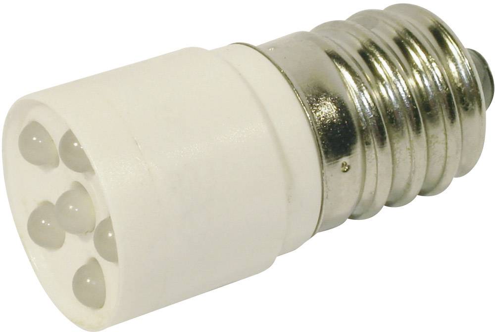 Un adaptateur pour ampoules qui connecte un culot à vis E27 à un support GU10, en métal et en plastique.