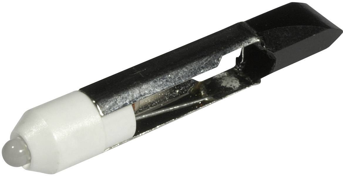 Un support de pointe de tourne-disque unique, composé d'un boîtier en plastique blanc avec une tige métallique, portant une pointe à son extrémité.