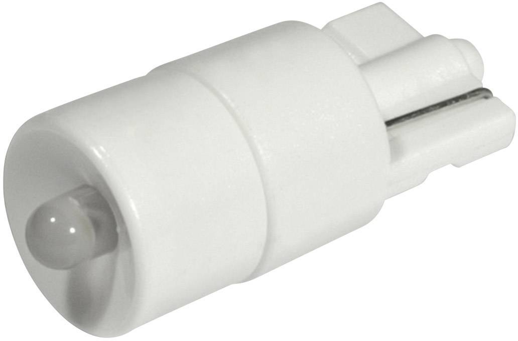 Une lampe LED blanche avec un boîtier cylindrique et une tête lumineuse transparente, adaptée aux applications techniques ou à des fins d'éclairage.