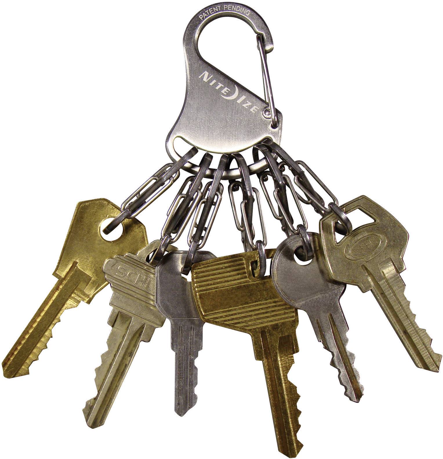 Mousqueton pour clé NITE Ize NI-KRS-03-11 argent 1 pc(s)