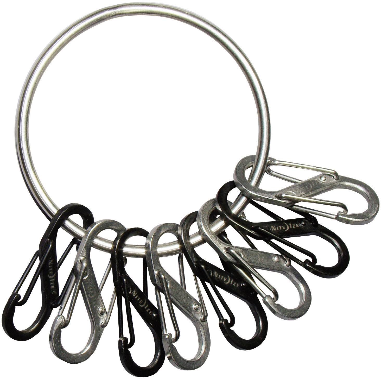 Porte-clé NITE Ize NI-BRG-M1-R3 noir, argent 1 pc(s)