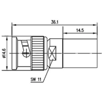Telegärtner 100023319 100023319 Connecteur BNC mâle, droit 50 Ω 1 pc(s) Telegärtner 100023319 100023319 Connecteur BNC mâle, droit 50 Ω 1 pc(s)