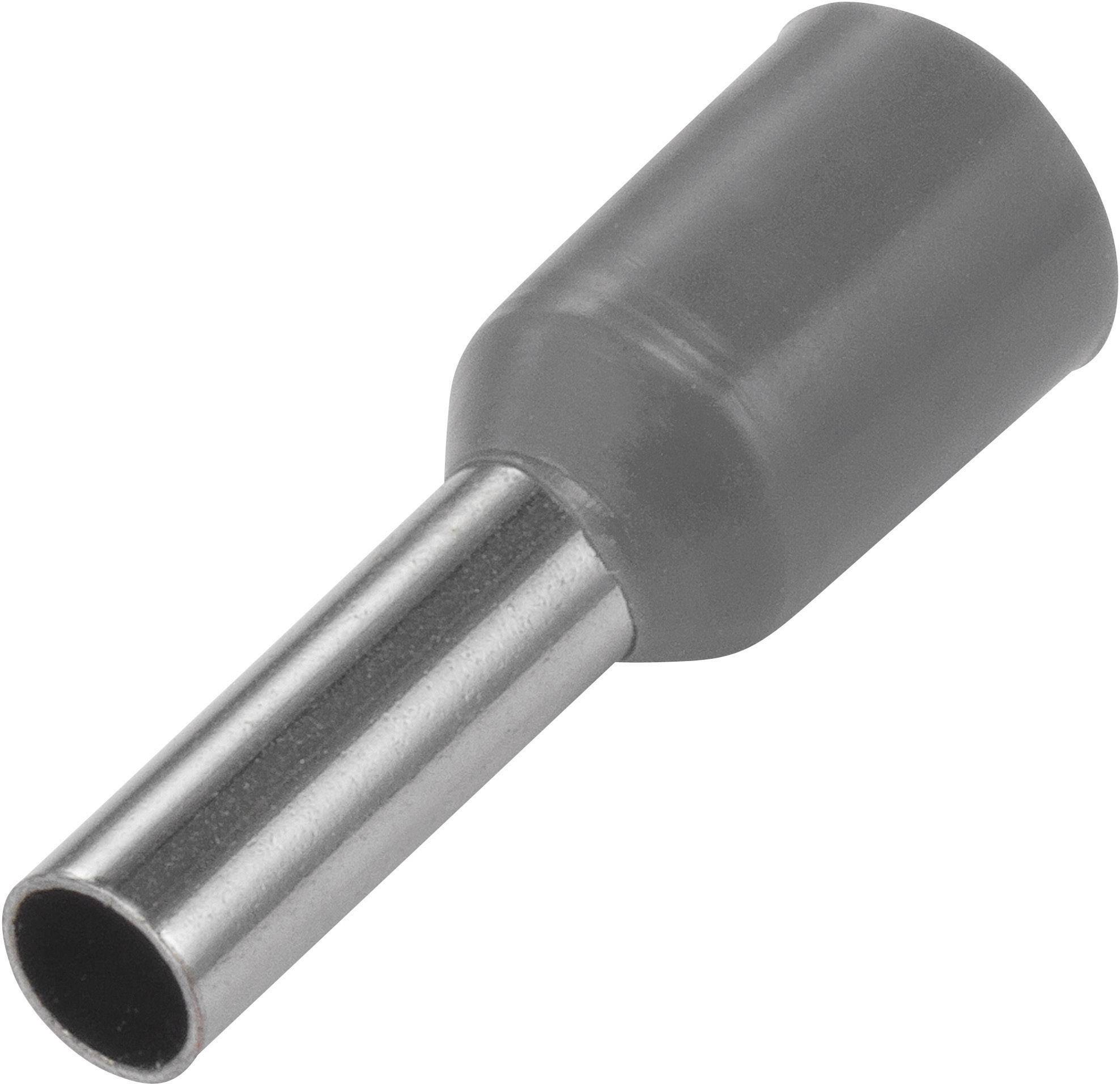 Embout simple d'extrémité de câble TE Connectivity 966067-5 0.75 mm² x 8 mm partiellement isolé gris 500 pc(s)