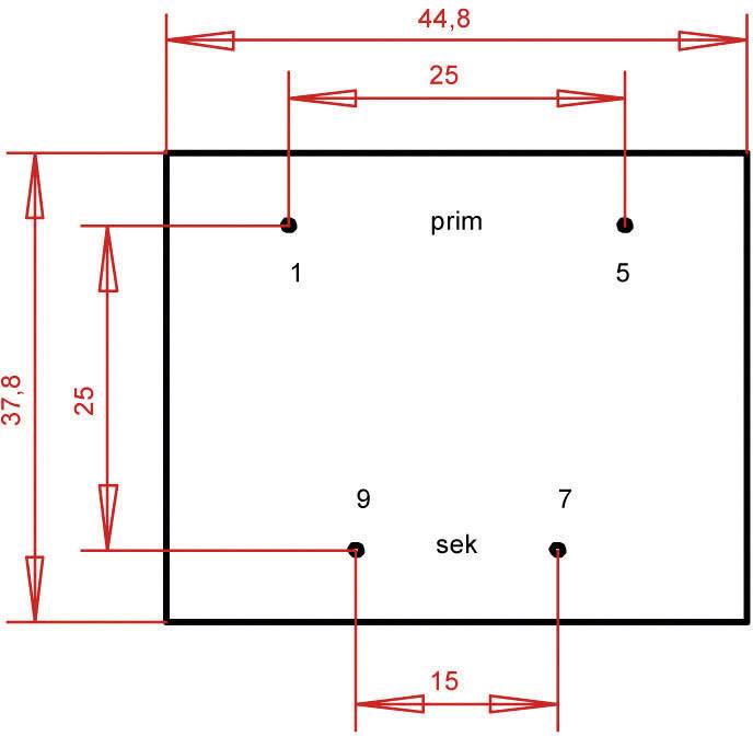 Gerth PTB420901 Transformateur pour circuits imprimés 1 x 230 V 1 x 9 V/AC 5.60 VA 622 mA