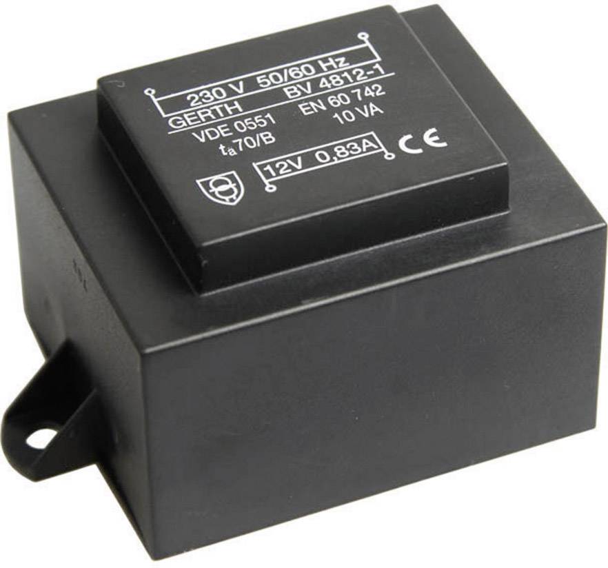 Gerth PT481501F Transformateur pour circuits imprimés 1 x 230 V 1 x 15 V/AC 10 VA 666 mA