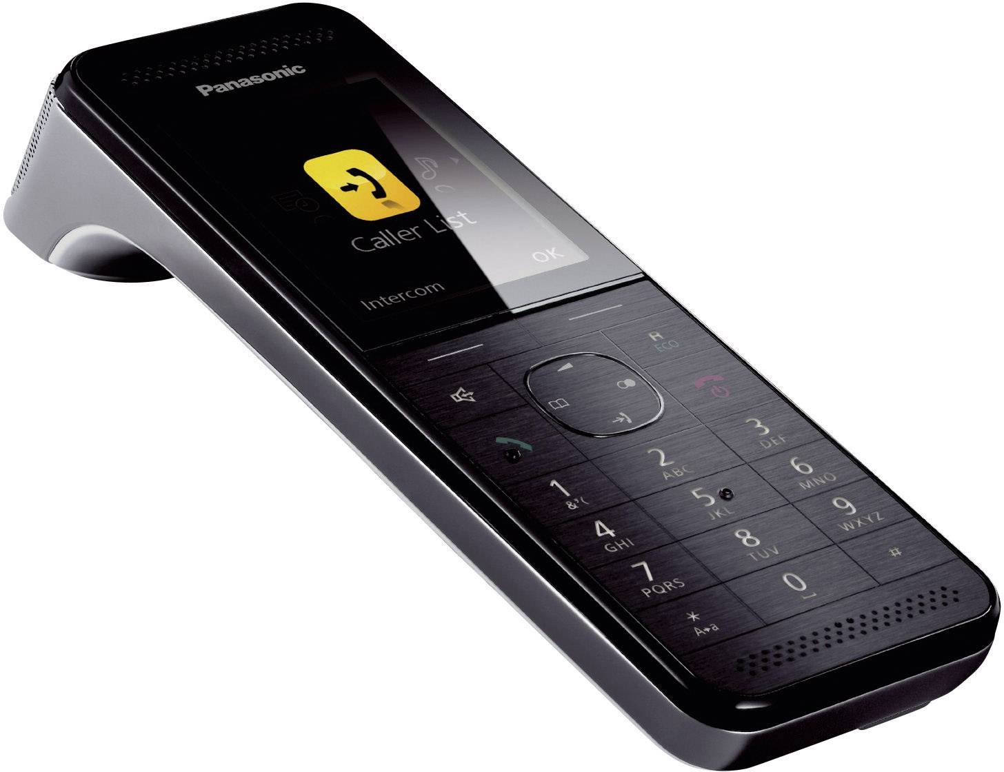 Panasonic KX-PRWA10 DECT Mobilteil Schwarz, Edelstahl