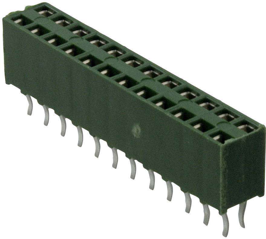 TE Connectivity Barrette femelle (standard) série AMPMODU HV-100 Nbr total de pôles 20 Pas: 2.54 mm 1-215309-0