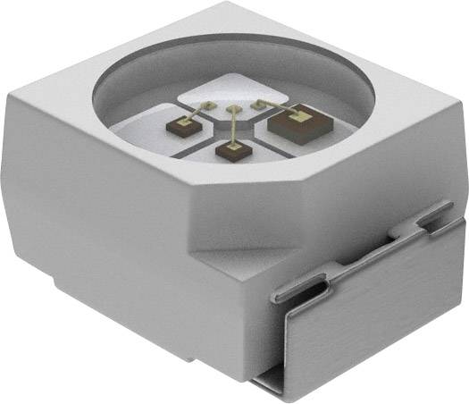 Vishay VLMC3100-GS08 LED CMS PLCC2 vert 1.6 mcd 120 ° 2 mA 1.9 V