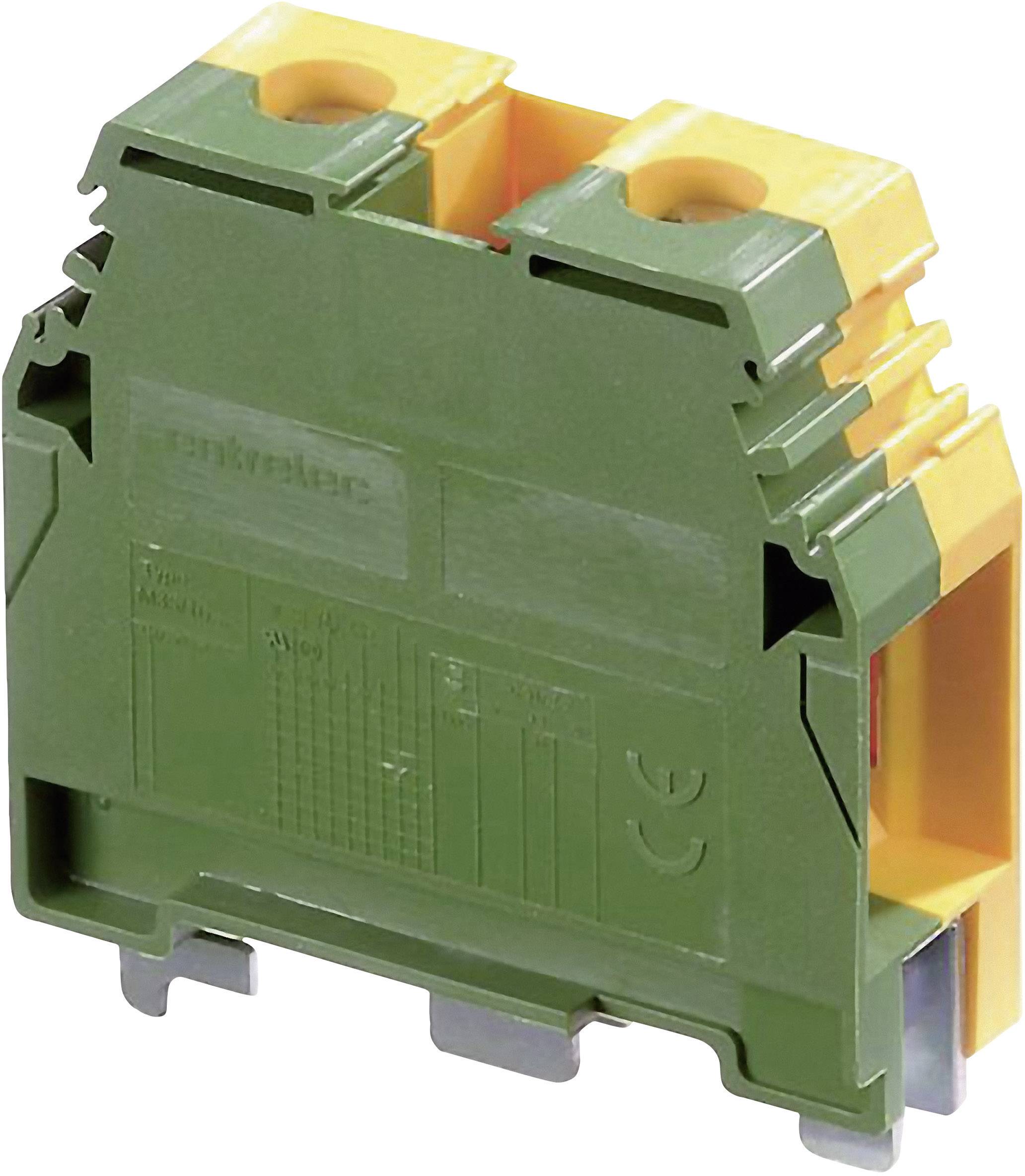Borne pour conducteur de protection ABB M35/16.P 1SNA 165 111 R1400 16 mm raccord à vis Affectation: terre vert, jaune 1 pc(s)