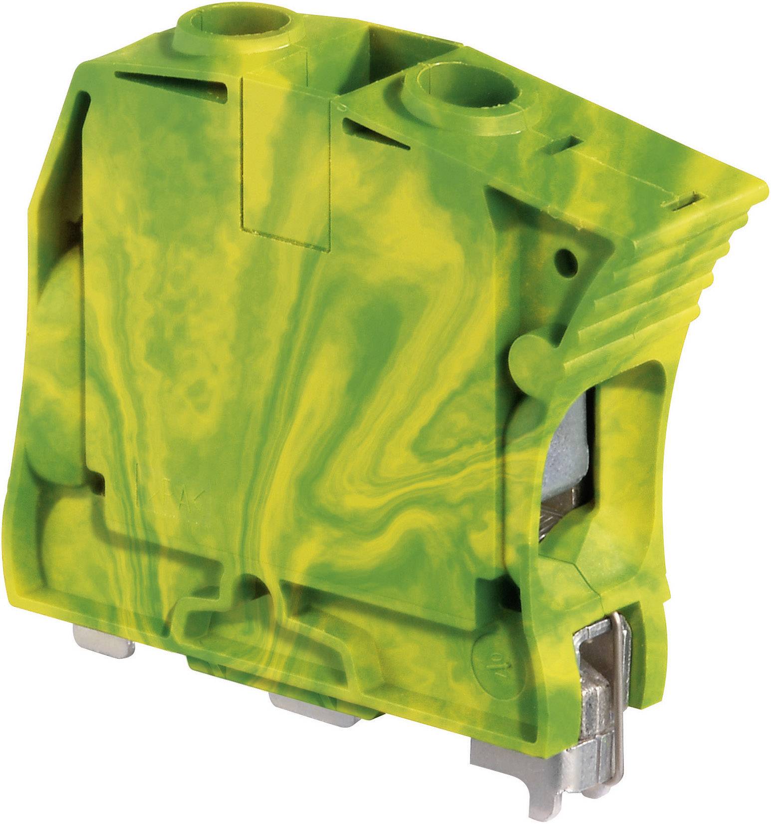 Borne pour conducteur de protection ABB ZS35-PE 1SNK 516 150 R0000 16 mm raccord à vis Affectation: terre vert, jaune 1 pc(s)