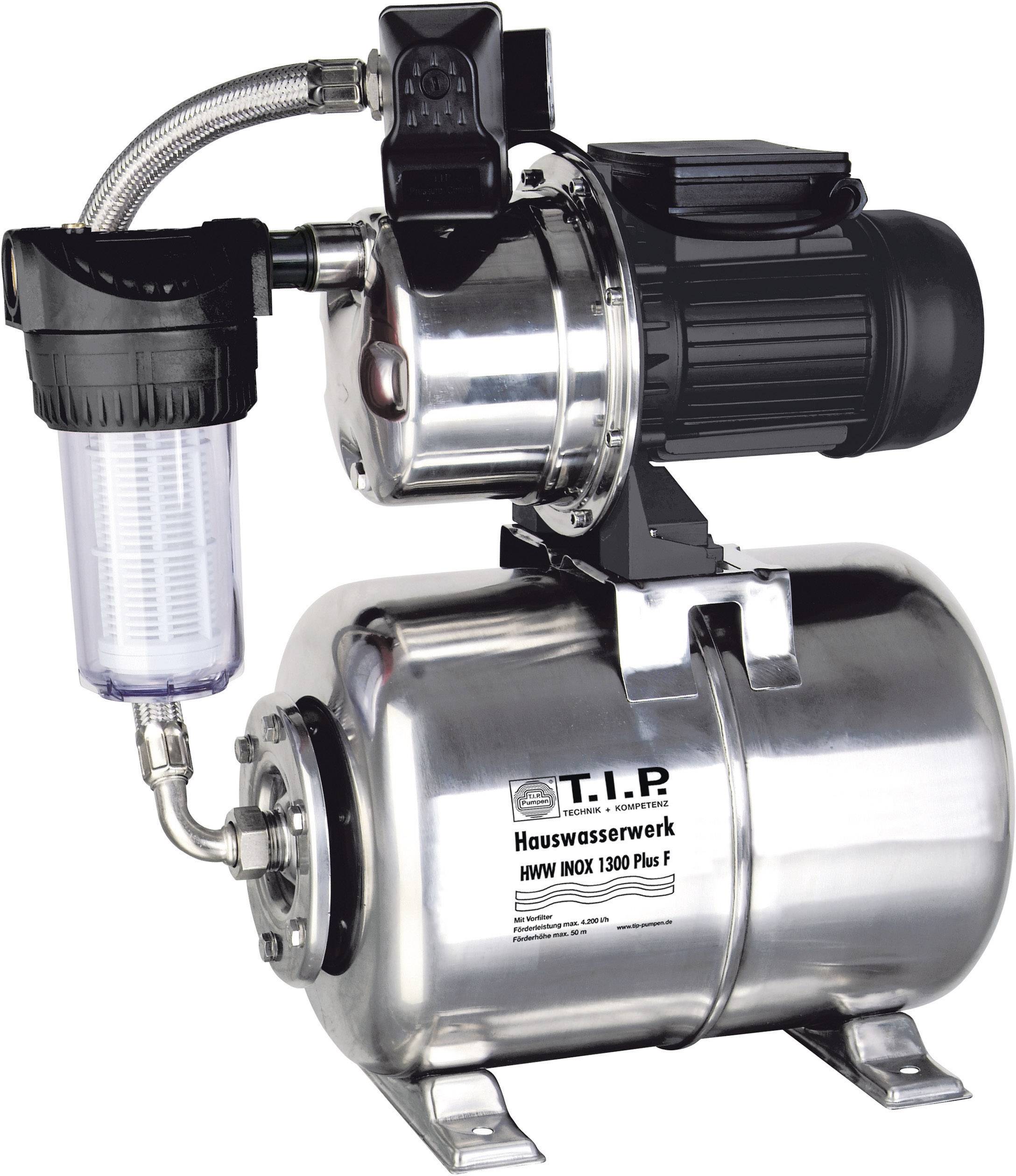 T.I.P. - Technische Industrie Produkte 31155 HWW INOX 1300 Plus F Surpresseur avec réservoir 230 V 4350 l/h