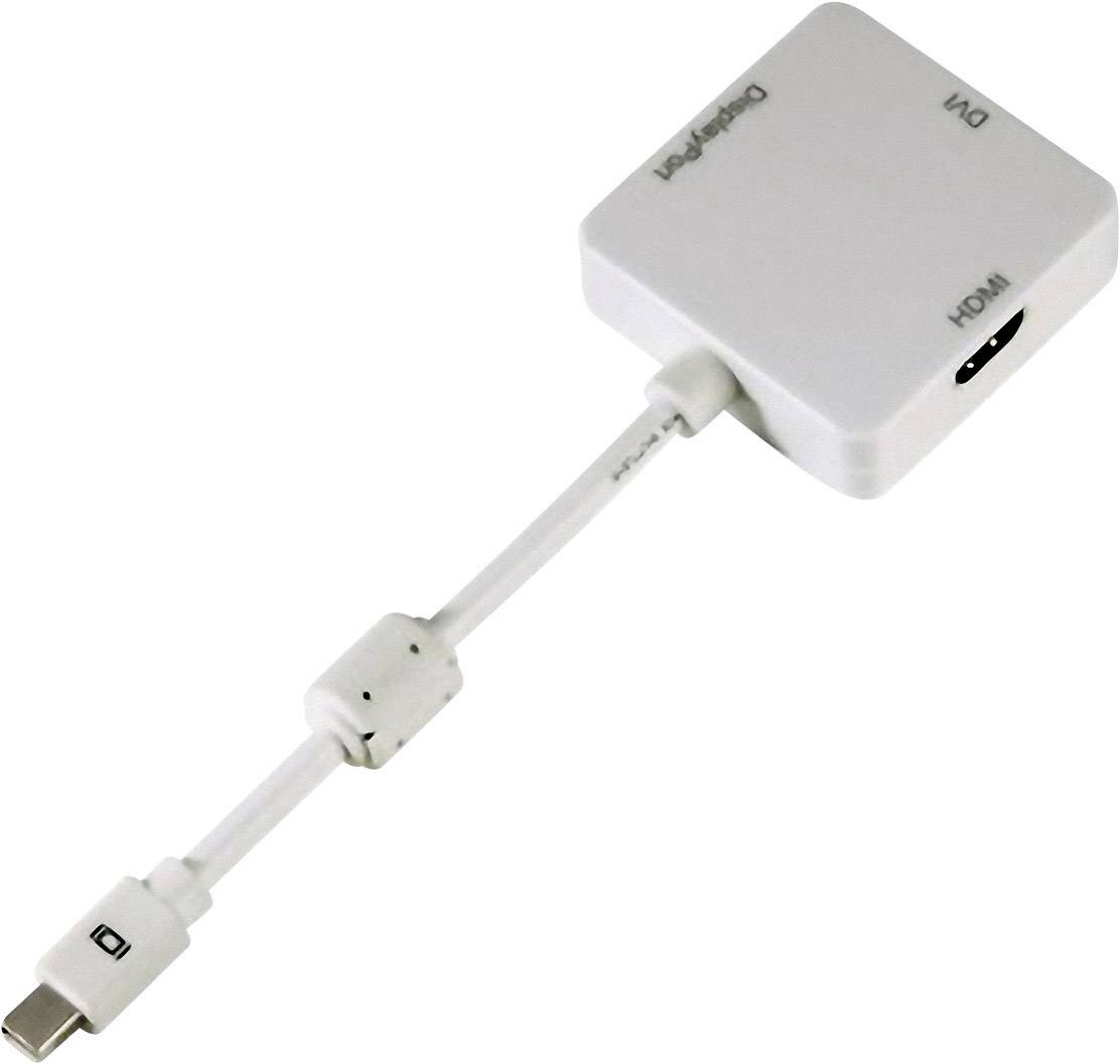 Adaptateur DisplayPort, DVI, HDMI Hama 53245 [1x Mini port Display mâle - 1x HDMI femelle, DVI femelle 24+5 pôles, DisplayPort