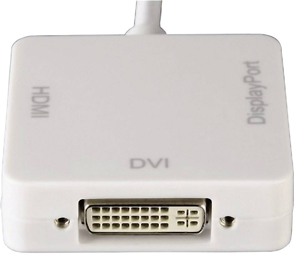 Adaptateur DisplayPort, DVI, HDMI Hama 53245 [1x Mini port Display mâle - 1x HDMI femelle, DVI femelle 24+5 pôles, DisplayPort