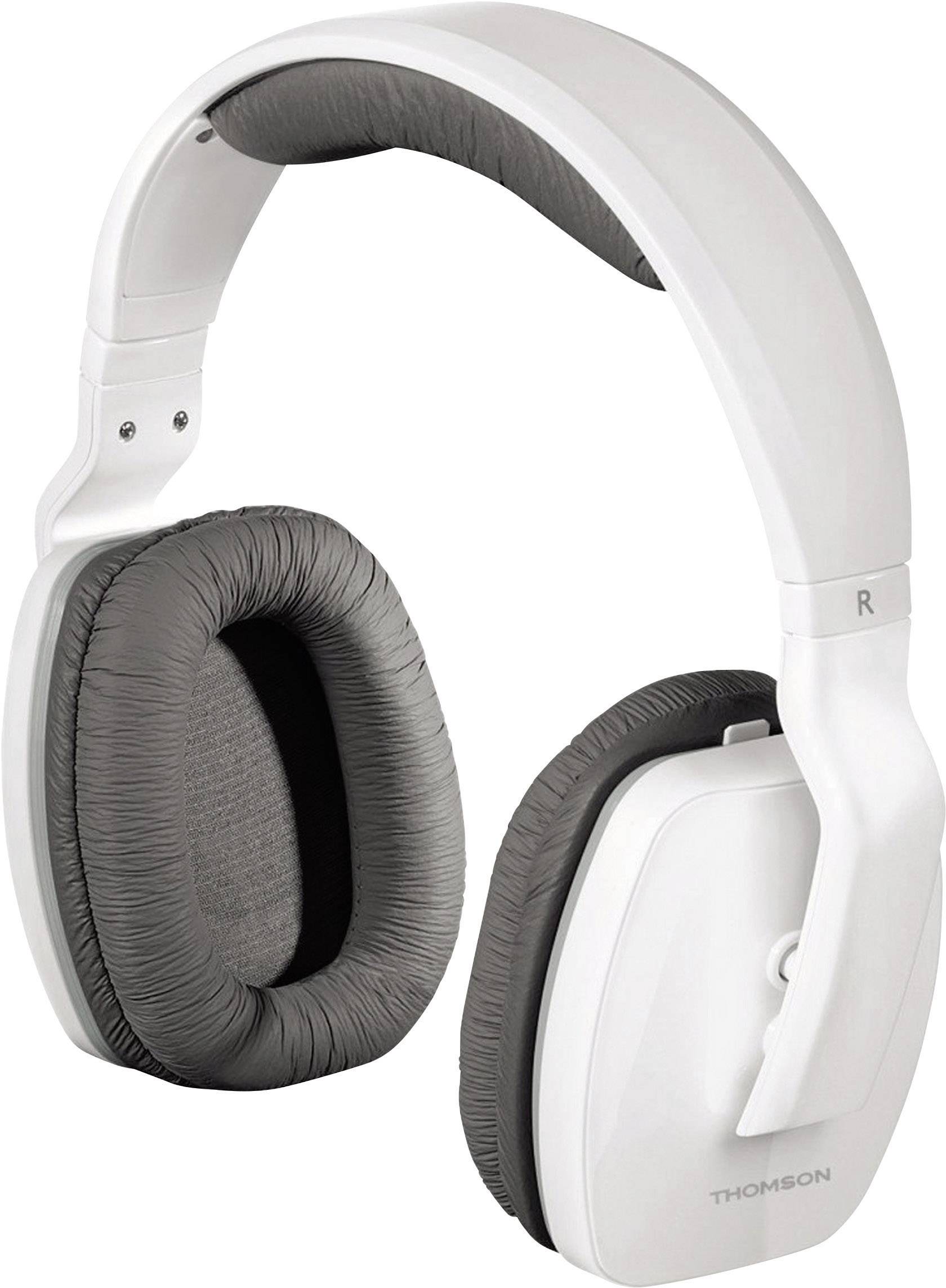 Casque supra-auriculaire sans fil circum-aural Thomson WHP3311W volume réglable blanc