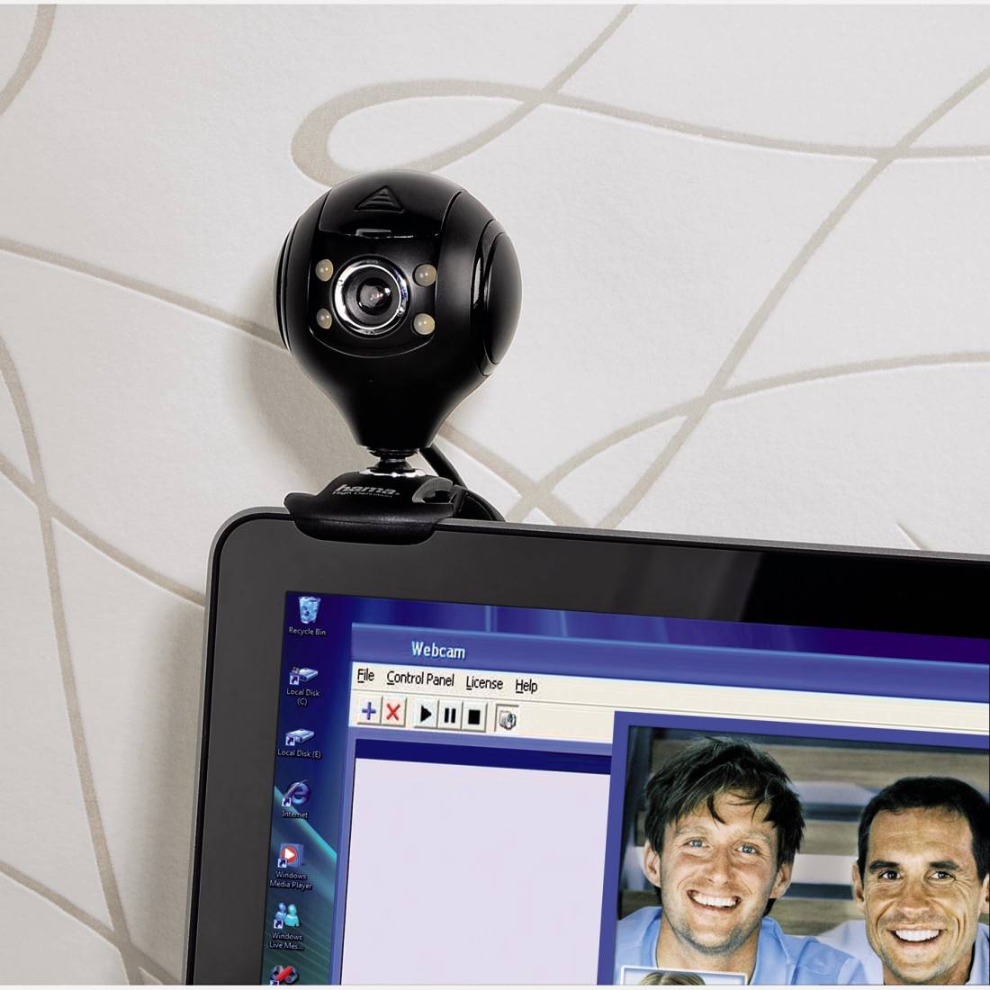 Webcam HD 1280 x 720 Pixel Hama Spy Protect