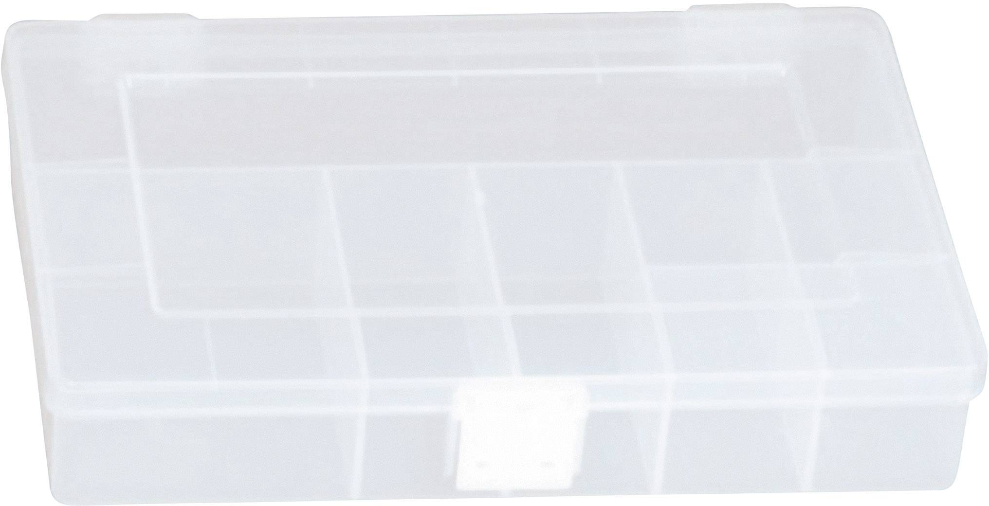 Mallette de rangement séparations fixes Hünersdorff 603600 (L x l x H) 250 x 180 x 45 mm Nombre de compartiments: 8 1 pc(s)